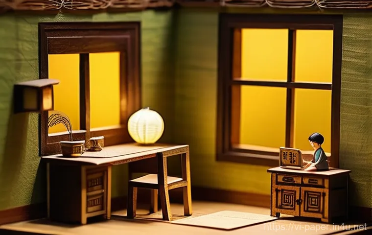 종이조형 전시회 운영 - **Prompt 1: "Nostalgic Vietnamese Childhood Paper Diorama"**
A meticulously crafted paper art di...