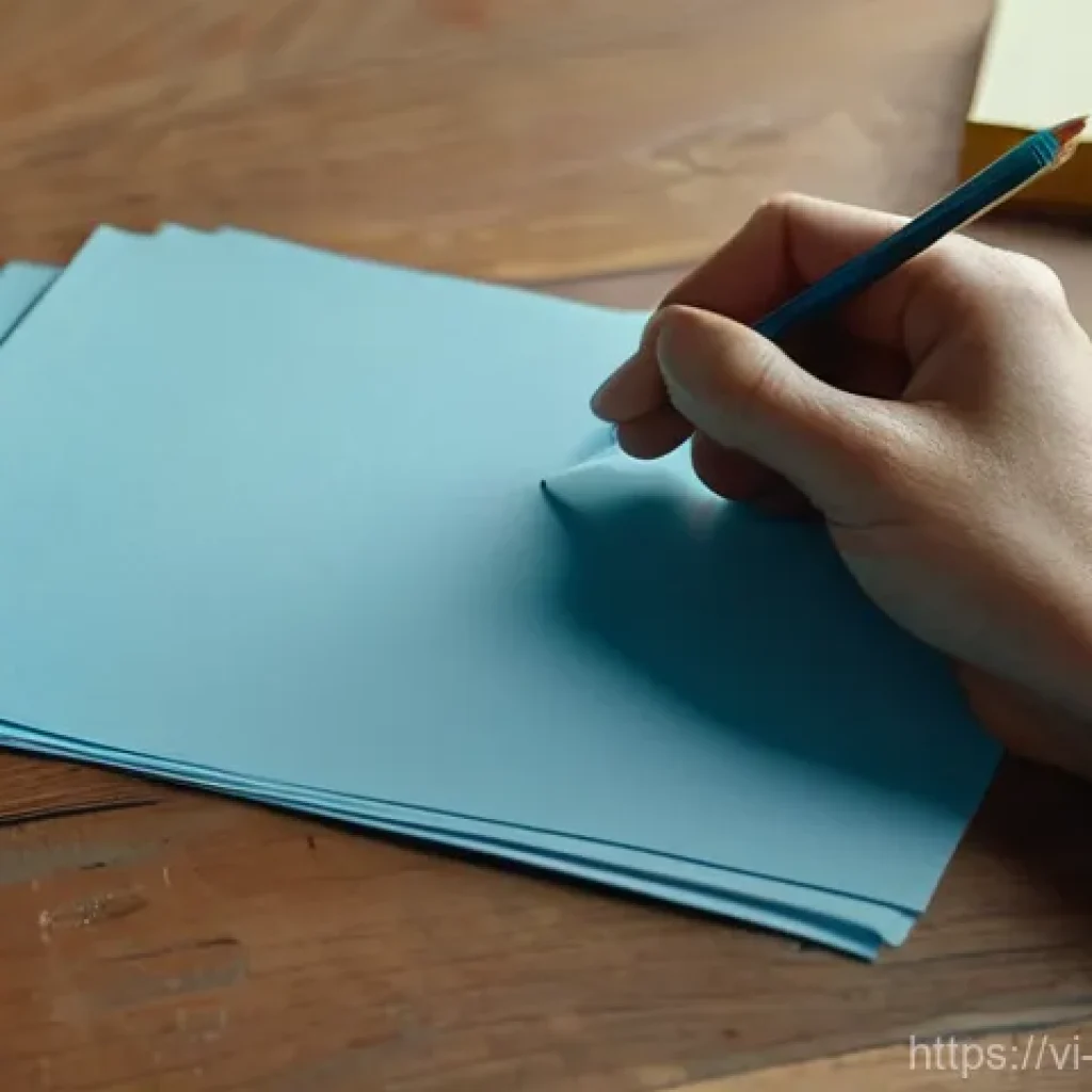 종이의 색상과 질감 - **Prompt:** A close-up shot of an artist's hands gently touching various sheets of beautifully color...