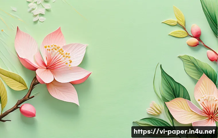 종이공예 패턴 디자인 아이디어 - A beautifully crafted handmade greeting card featuring natural motifs inspired by Vietnamese flora: ...